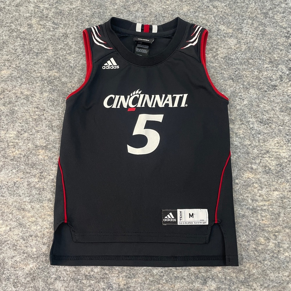 VTG Adidas Cincinnati Bearcats Basketball Jersey #5 Big East Youth Medium 5-6
